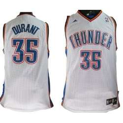 Oklahoma City Thunder #35 Kevin Durant White Swingman Jerseys