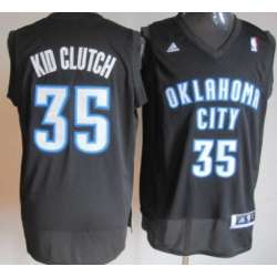 Oklahoma City Thunder #35 Kid Clutch Black Fashion Jerseys