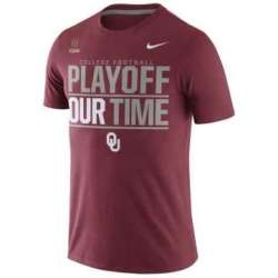 Oklahoma Sooners Nike 2016 College Football Playoff Bound Our Time WEM T-Shirt - Crimson