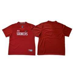 Oklahoma Sooners Red Men's Customized With Diamond Logo College Football Jersey