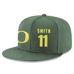 Oregon Ducks #11 Keith Smith Green College Basketball Adjustable Hat