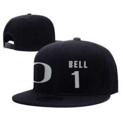 Oregon Ducks #1 Jordan Bell Black College Basketball Adjustable Hat