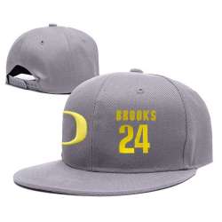 Oregon Ducks #24 Dillon Brooks Gray College Basketball Adjustable Hat