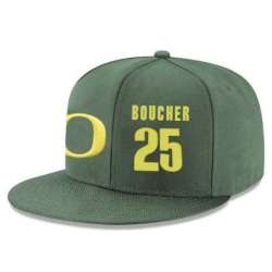 Oregon Ducks #25 Chris Boucher Green College Basketball Adjustable Hat