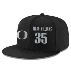 Oregon Ducks #35 Kavell Bigby Williams Black College Basketball Adjustable Hat