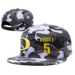 Oregon Ducks #5 Tyler Dorsey Gray Camo College Basketball Knit Hat