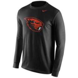 Oregon State Beavers Nike Cotton Logo Long Sleeve WEM T-Shirt - Black