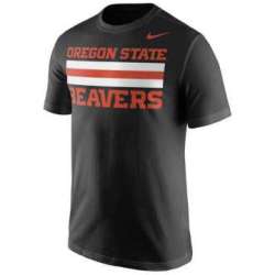 Oregon State Beavers Nike Team Stripe WEM T-Shirt - Black