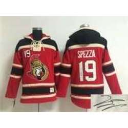 Ottawa Senators #19 Jason Spezza Red Stitched Signature Edition Hoodie
