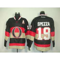 Ottawa Senators #19 Spezza Black A Patch Jerseys
