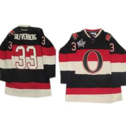 Ottawa Senators #33 Jakob Silfverberg Black Third 2012 All-Star Patch Jerseys