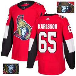 Ottawa Senators #65 Erik Karlsson Red With Special Glittery Logo Adidas Jersey