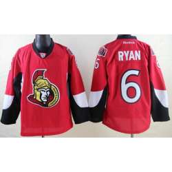 Ottawa Senators #6 Bobby Ryan Red Jerseys