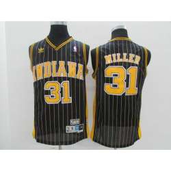 Pacers 31 Reggie Miller Navy Throwback Hardwood Classics Stitched NBA Jersey
