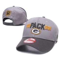 Packers Go Pack Go Gray Peaked Adjustable Hat GS