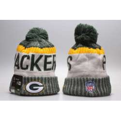 Packers Team Logo Green Wordmark Cuffed Pom Knit Hat YP