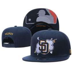Padres Team Logo Navy Adjustable Hat GS