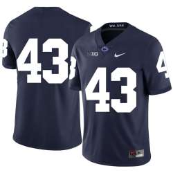 Penn State Nittany Lions 43 Mike Hull Navy Nike College Football Jersey Dzhi