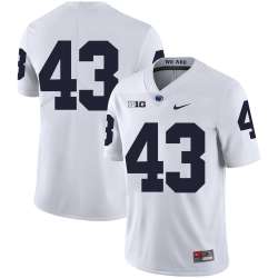 Penn State Nittany Lions 43 Mike Hull White Nike College Football Jersey Dzhi