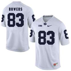 Penn State Nittany Lions 83 Nick Bowers White College Football Jersey DingZhi