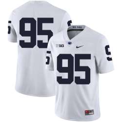 Penn State Nittany Lions 95 Tyler Davis White Nike College Football Jersey Dzhi