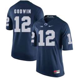 Penn State Nittany Lions #12 Chris Godwin Navy College Football Jersey DingZhi