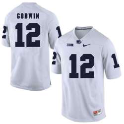 Penn State Nittany Lions #12 Chris Godwin White College Football Jersey DingZhi