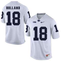 Penn State Nittany Lions #18 Jonathan Holland White College Football Jersey DingZhi