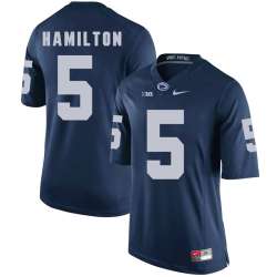 Penn State Nittany Lions #5 DaeSean Hamilton Navy College Football Jersey DingZhi