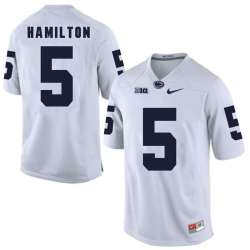 Penn State Nittany Lions #5 DaeSean Hamilton White College Football Jersey DingZhi
