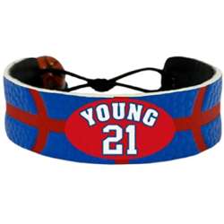 Philadelphia 76ers Bracelet Team Color Basketball Thaddeus Young CO