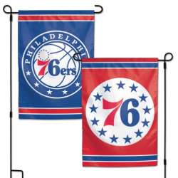 Philadelphia 76ers Flag 12x18 Garden Style 2 Sided