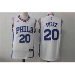 Philadelphia 76ers #20 Markelle Fultz White Swingman Jersey