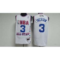 Philadelphia 76ers #3 Allen Iverson White 2003 All Star Stitched NBA Jersey