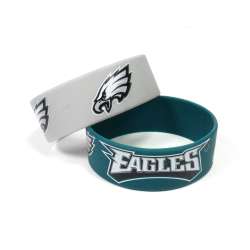 Philadelphia Eagles Bracelets 2 Pack Wide