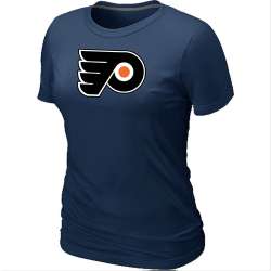 Philadelphia Flyers Big & Tall Women's Logo D.Blue T-Shirt