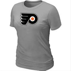 Philadelphia Flyers Big & Tall Women's Logo L.Grey T-Shirt