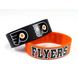 Philadelphia Flyers Bracelets - 2 Pack Wide