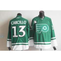 Philadelphia Flyers #13 carcillo Green Jerseys