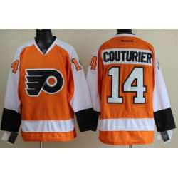 Philadelphia Flyers #14 Sean Couturier Orange Jerseys