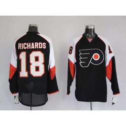Philadelphia Flyers #18 Mike Richards Black Jerseys