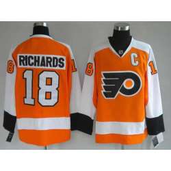 Philadelphia Flyers #18 Mike Richards Oranger Third Jerseys