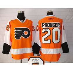 Philadelphia Flyers #20 Chris Pronger Orange Signature Edition Jerseys