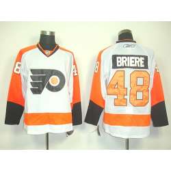 Philadelphia Flyers #48 Briere White Jerseys