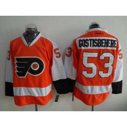 Philadelphia Flyers #53 Gostisbehere Orange Stitched Jersey