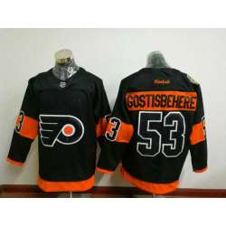 Philadelphia Flyers #53 Shayne Gostisbehere Black 2017 Stadium Series Stitched NHL Jersey