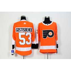 Philadelphia Flyers #53 Shayne Gostisbehere Orange Adidas Stitched Jersey