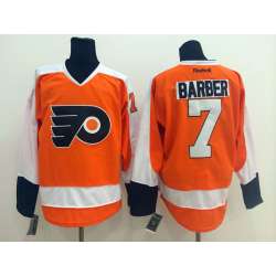 Philadelphia Flyers #7 Bill Barber Orange Jerseys