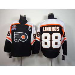 Philadelphia Flyers #88 Eric Lindros CCM Throwback Black Jerseys