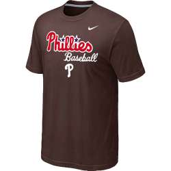 Philadelphia Phillies 2014 Home Practice T-Shirt - Brown